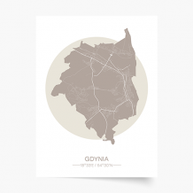 Plakat, Polskie miasta: Gdynia, 20x30 cm