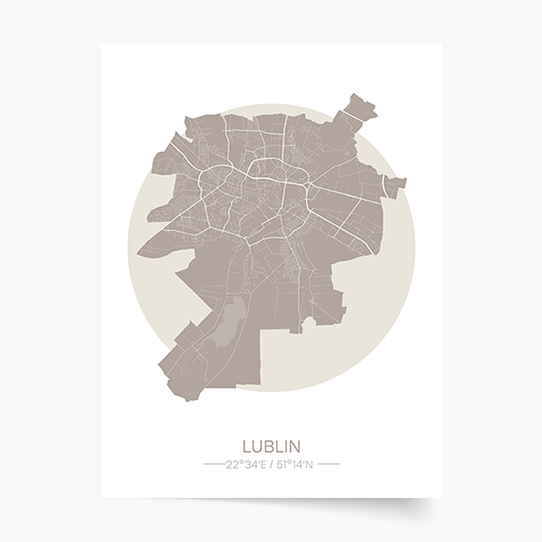 Plakat, Polskie miasta: Lublin, 20x30 cm