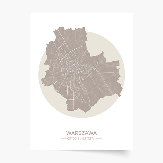 Plakat, Polskie miasta: Warszawa, 20x30