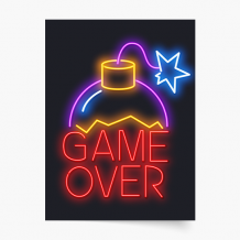 Plakat, Gaming: Game Over Bomb, 20x30