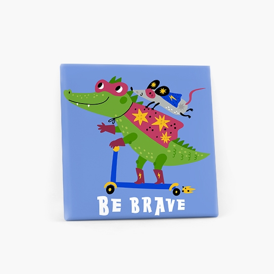 Obraz, Heroes - Be brave, 30x30 cm