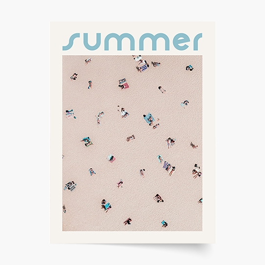 Plakat, Morze: Summer, 20x30 cm