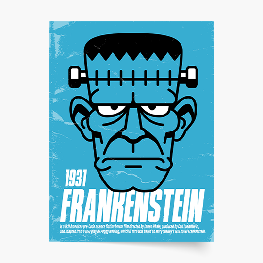Plakat, Horror: Frankenstein, 20x30 cm