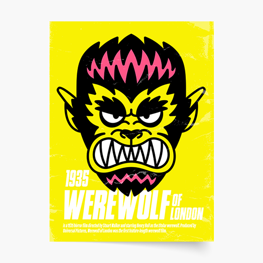 Plakat, Horror: Werewolf, 20x30 cm