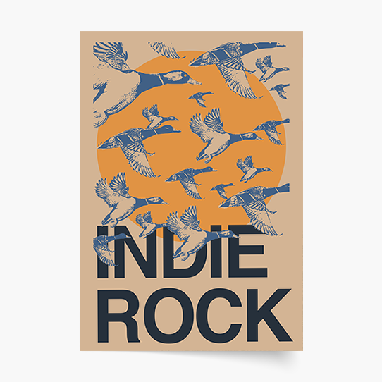 Plakat, Muzyka Indie Rock, 20x30 cm