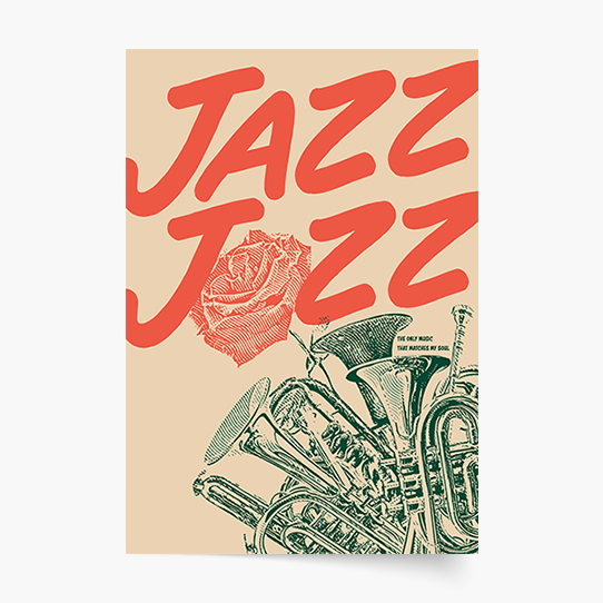 Plakat, Muzyka Jazz, 20x30 cm