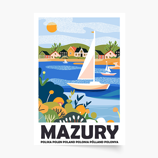 Plakat, Regiony: Mazury, 20x30 cm