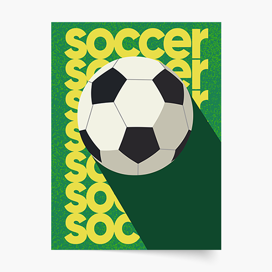 Plakat, Piłka nożna: Soccer, 20x30 cm