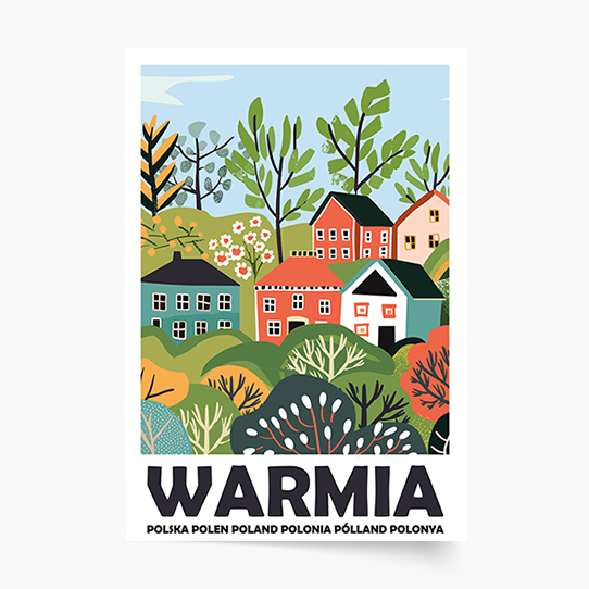 Plakat, Regiony: Warmia, 20x30 cm