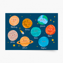Plakat, Kosmos Planety, 30x20 cm