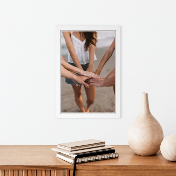 Plakat, Twój projekt z białą ramką, 20x30