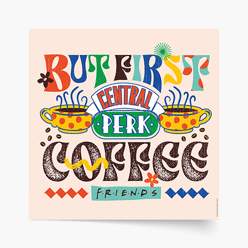 Plakat, Friends: First Coffee, 30x30