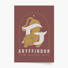 Plakat, Harry Potter Domy: Gryffindor, 20x30