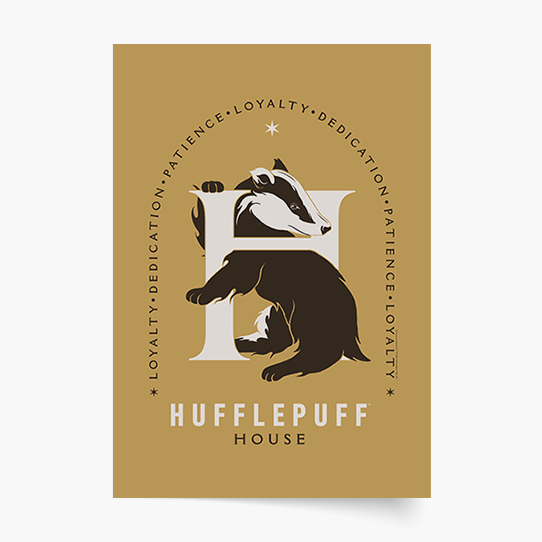 Plakat, Harry Potter Domy: Hufflepuff, 20x30