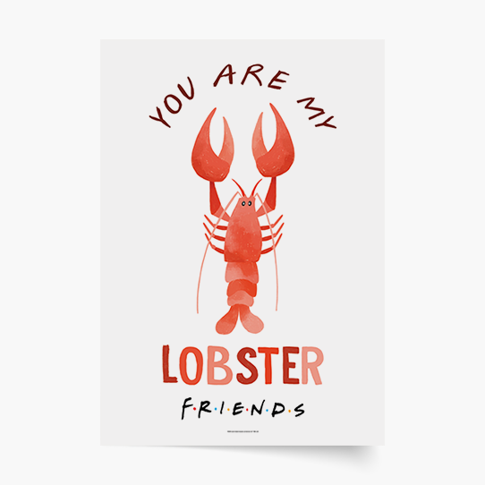 Plakat, Friends: Lobster, 20x30 cm