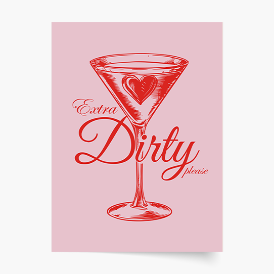 Plakat, Girl: Dirty, 20x30 cm