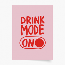 Plakat, Girl: Drink Mode, 20x30 cm