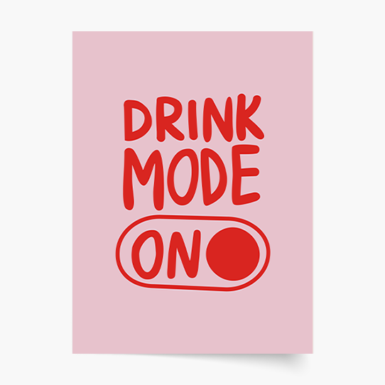 Plakat, Girl: Drink Mode, 20x30