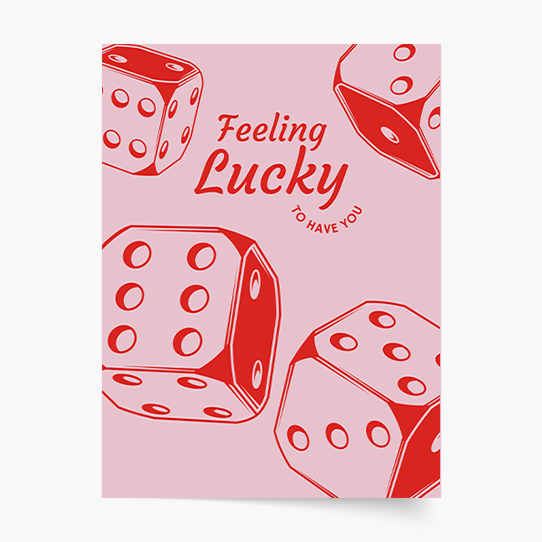 Plakat, Girl: Lucky, 20x30