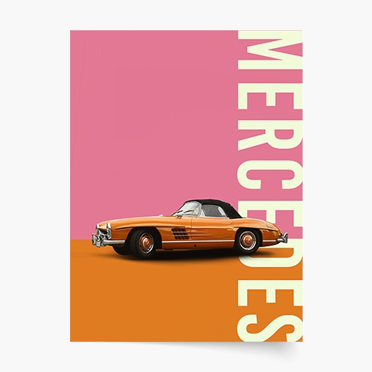 Plakat, Samochody: Mercedes Benz, 20x30