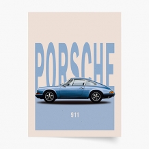 Plakat, Samochody: Porsche 1, 20x30 cm