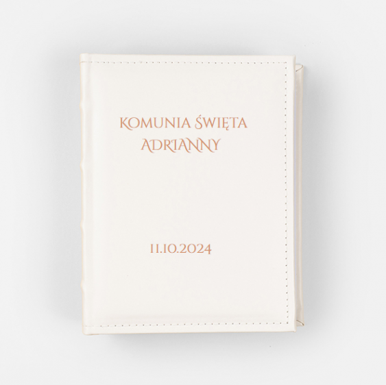 Album skórzany Komunia Święta, 10x15 cm