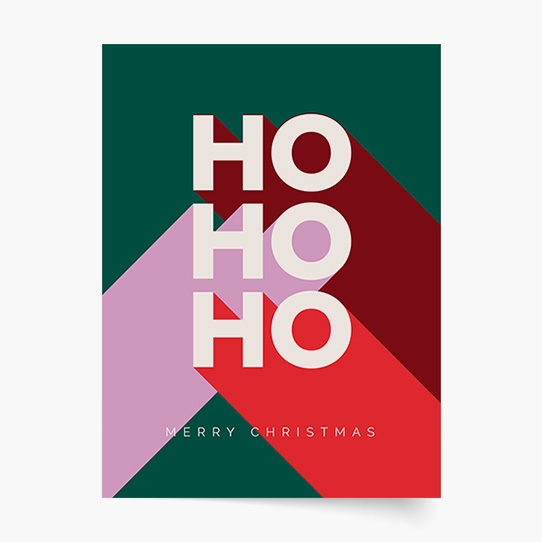 Plakat, Święta: HO HO HO, 20x30