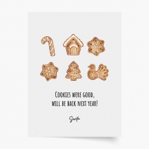 Plakat, Święta: Good Cookies, 20x30