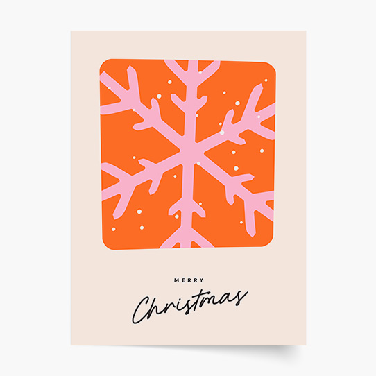 Plakat, Święta: Płatek śniegu, 50x70