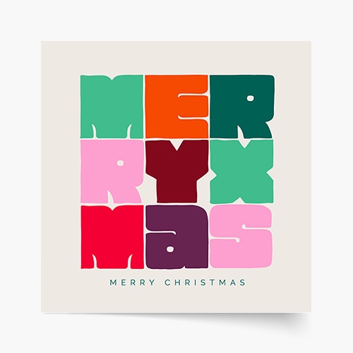 Plakat, Święta: Merry X-Mas 2, 30x30