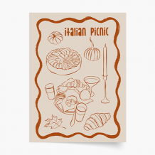 Plakat, Jesień: Italian Picnic, 20x30