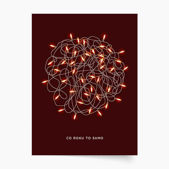 Plakat, Święta: Lampki, 21x30