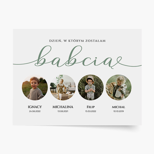 Plakat, Dzień Babci, 60x40