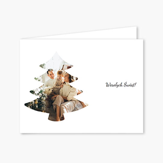 Fotokartka Choinka, 15x10 cm