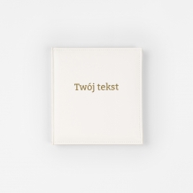 Album skórzany Twój tekst, 22x22 cm