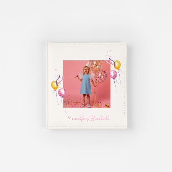 Album skórzany Urodzinowy, 22x22 cm