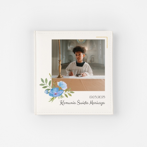 Album skórzany Komunijny, 24x24 cm