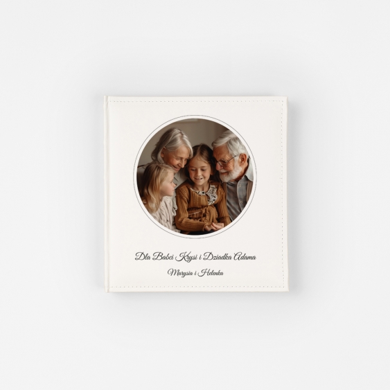 Album skórzany Okrągłe zdjęcie, 22x22 cm