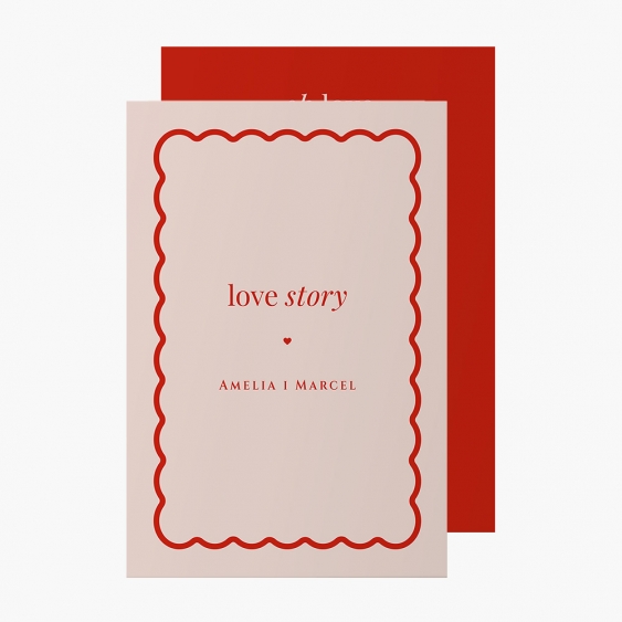 Fotokartka Love Story Pink, 10x15 cm