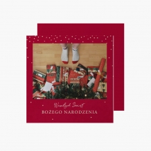 Fotokartki Christmas in red, 14x14 cm
