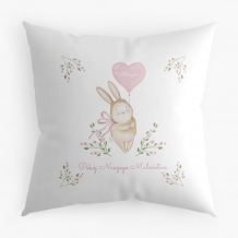 Poduszka, aksamit, Kolekcja Króliczek - wersja 1, 38x38 cm