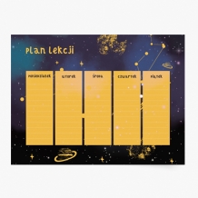 Plakat, Plan lekcji Galaxy, 40x30
