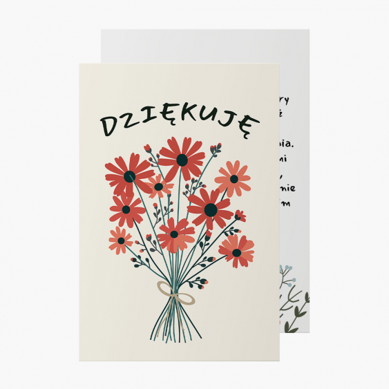 Fotokartki Dziękuję, 10x15 cm