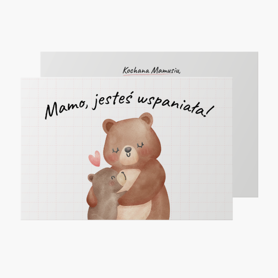 Fotokartka Mama Miś, 15x10 cm