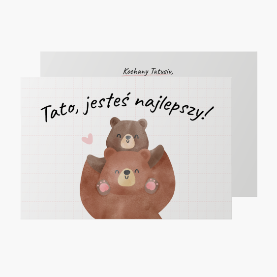 Fotokartki Tata Miś, 15x10 cm