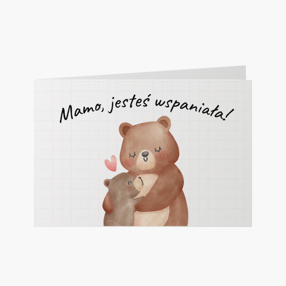 Fotokartki Mama Miś, 15x10 cm