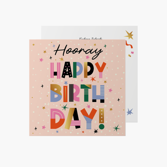 Fotokartki Happy Birthday, 14x14 cm