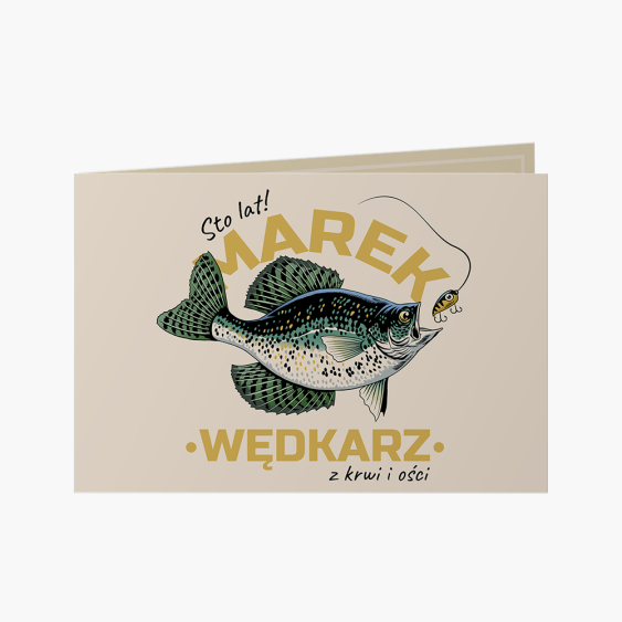 Fotokartka Dla Niego: Wędkarz, 15x10 cm