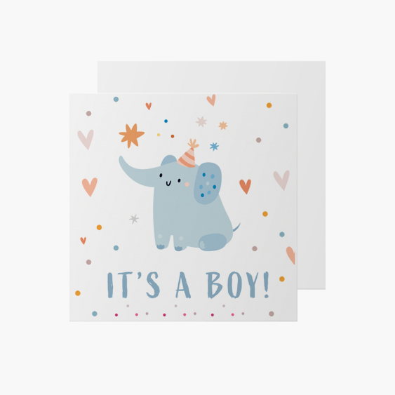 Fotokartki Karta - It's a boy!, 14x14 cm