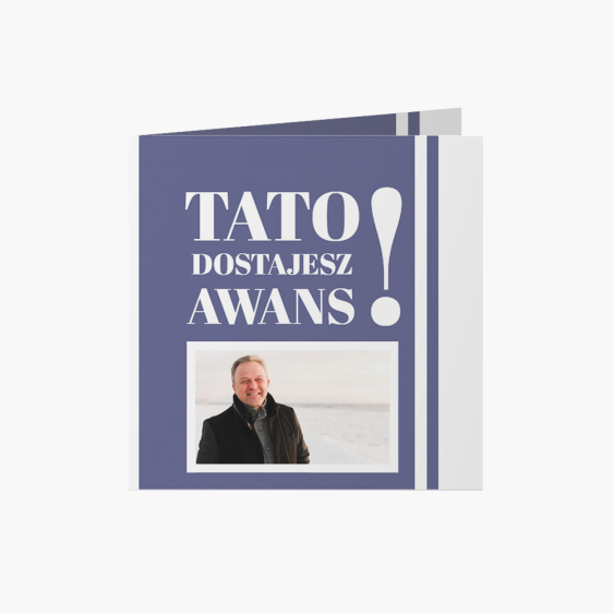 Fotokartki Tato! Dostajesz awans na dziadka!, 14x14 cm